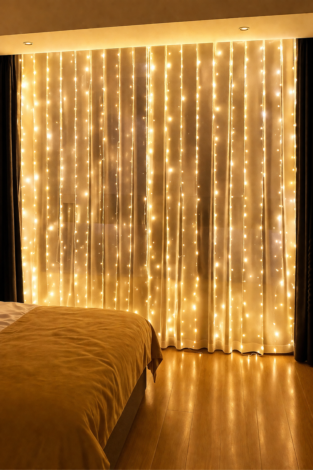 LED Lichtvorhang mit Fernbedienung – Zimmer & Deko