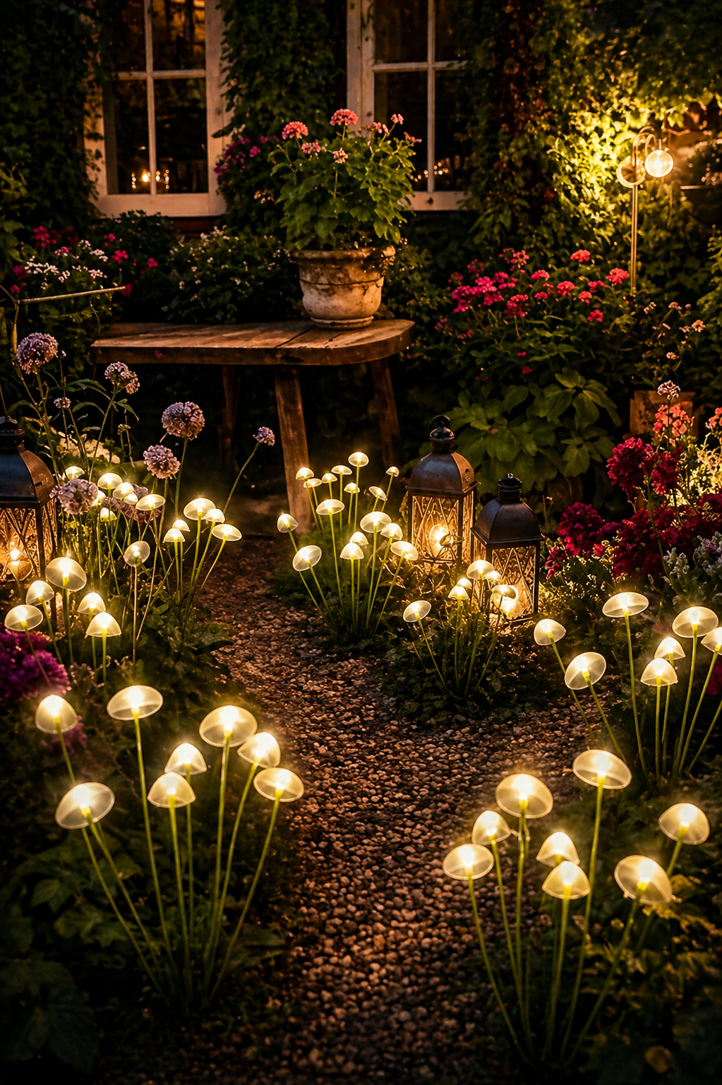 Solar Pilzlampe – LED Gartenleuchte für Rasen & Terrasse