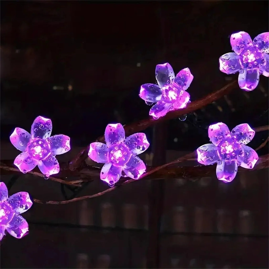 Solar Lichterkette Blumen – LED Fairy Lights für Garten & Deko