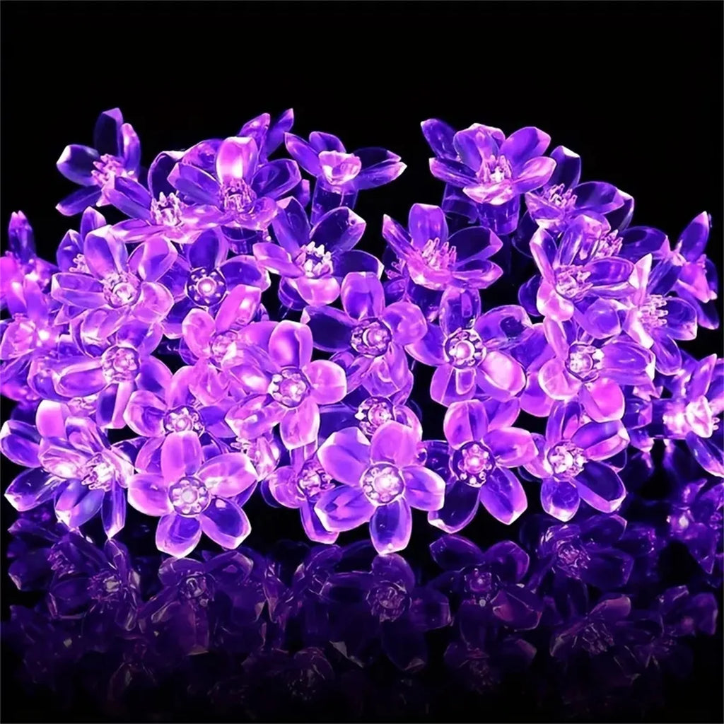 Solar Lichterkette Blumen – LED Fairy Lights für Garten & Deko