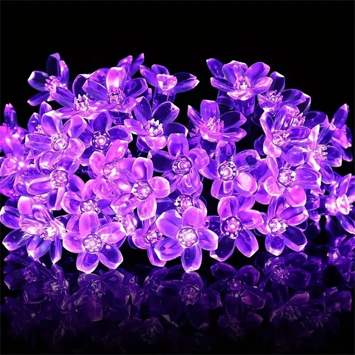 Solar Lichterkette Blumen – LED Fairy Lights für Garten & Deko