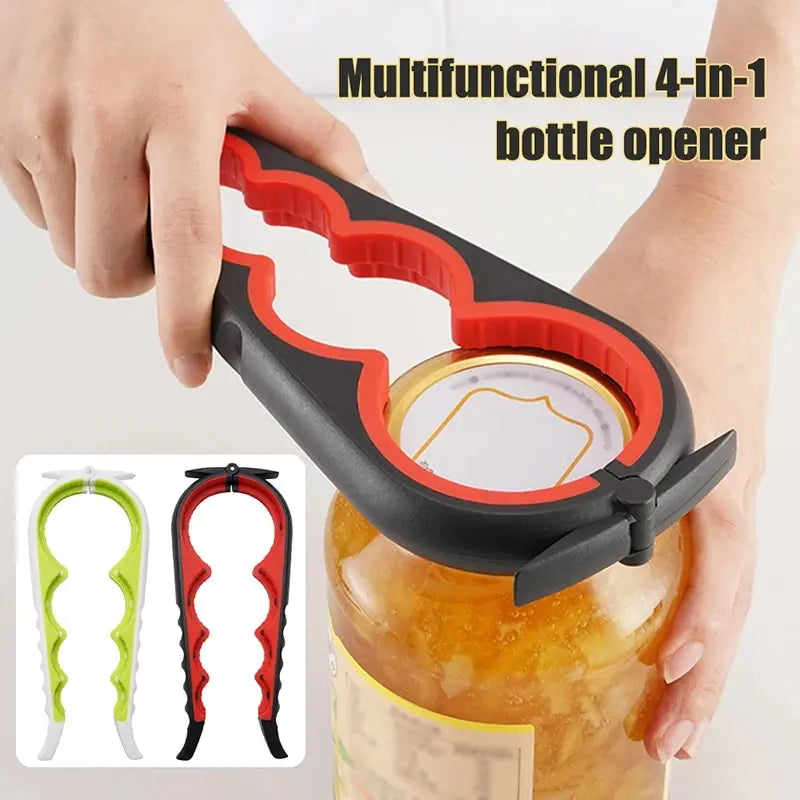 Multifunktions-Flaschenöffner – 4-in-1 Anti-Rutsch