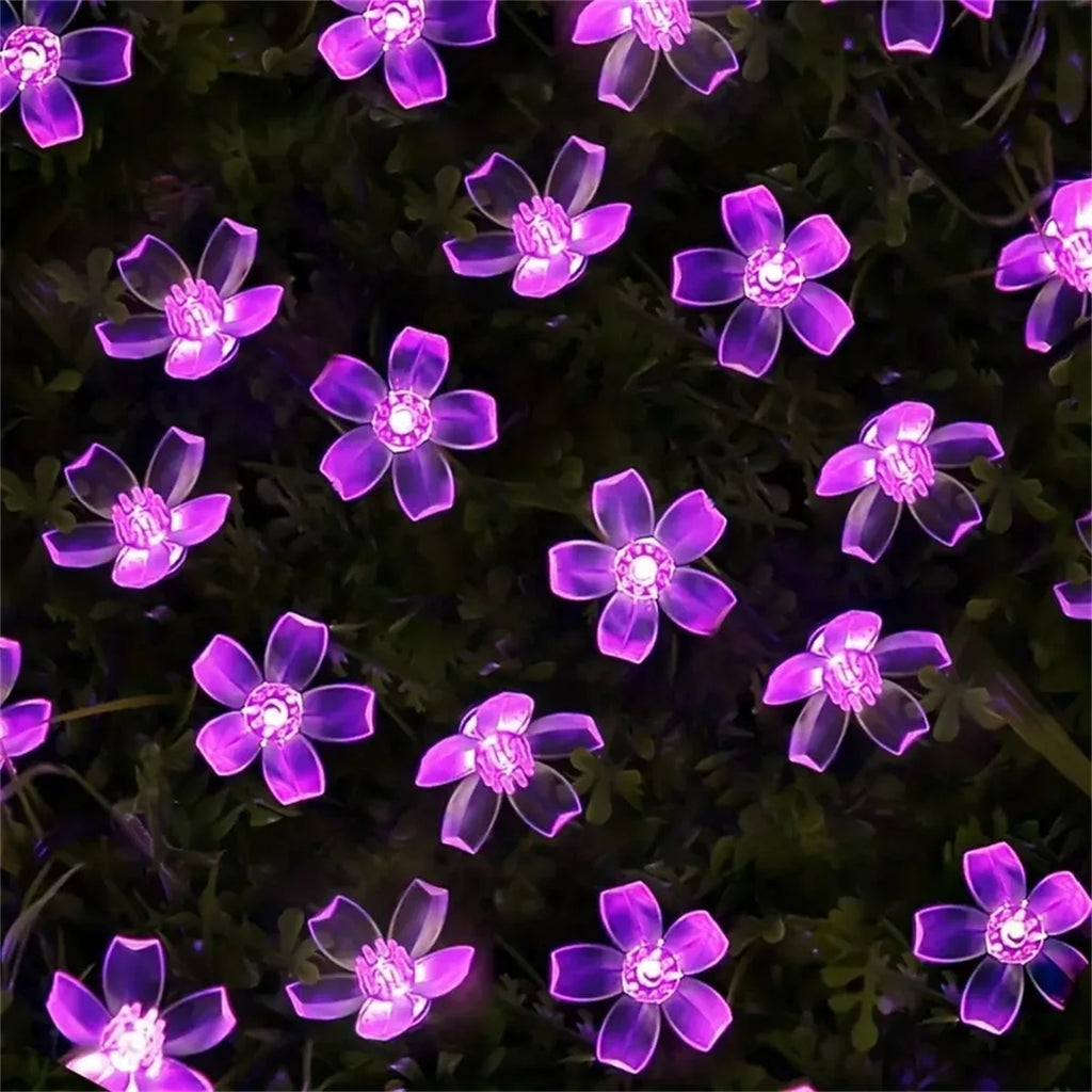Solar Lichterkette Blumen – LED Fairy Lights für Garten & Deko