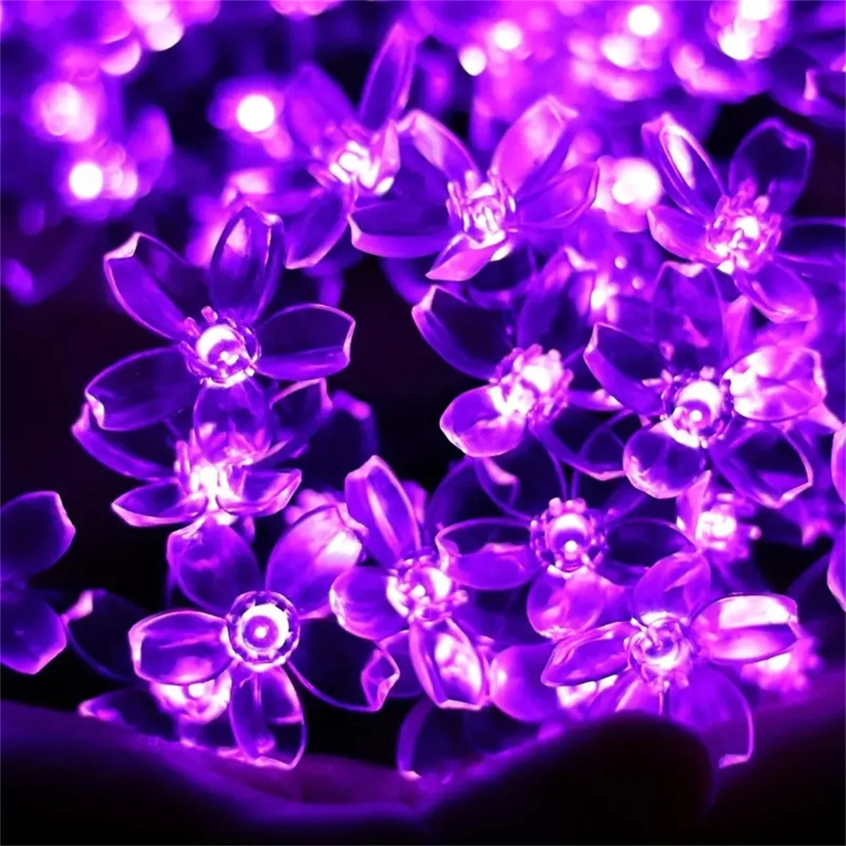 Solar Lichterkette Blumen – LED Fairy Lights für Garten & Deko