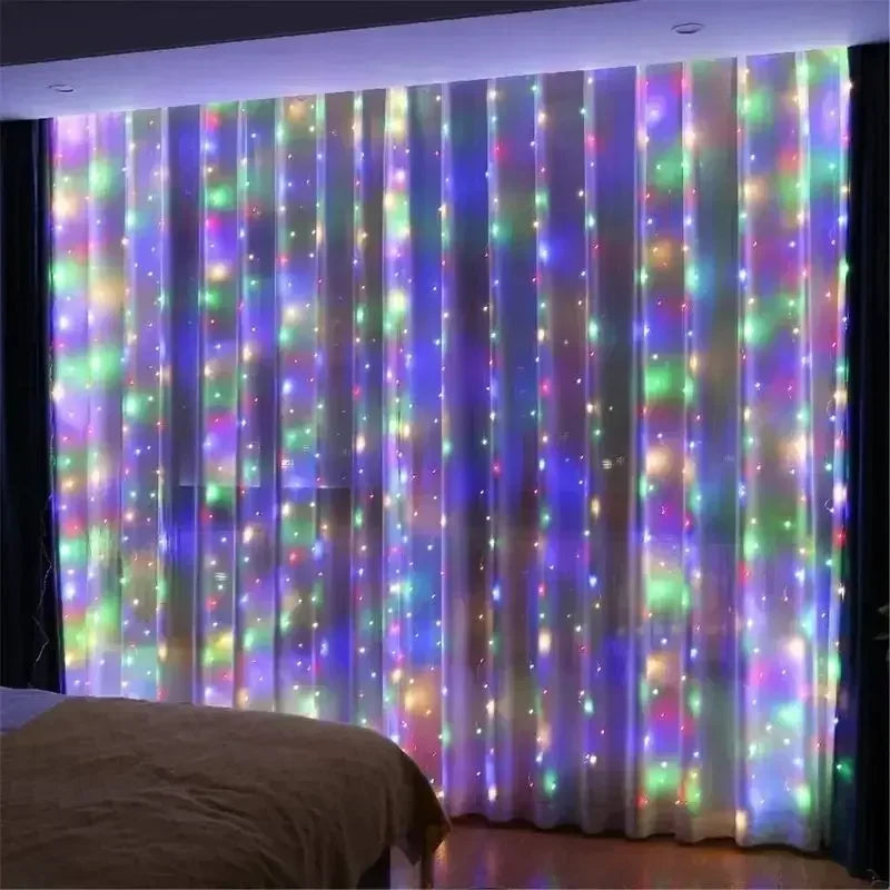 LED Lichtvorhang mit Fernbedienung – Zimmer & Deko