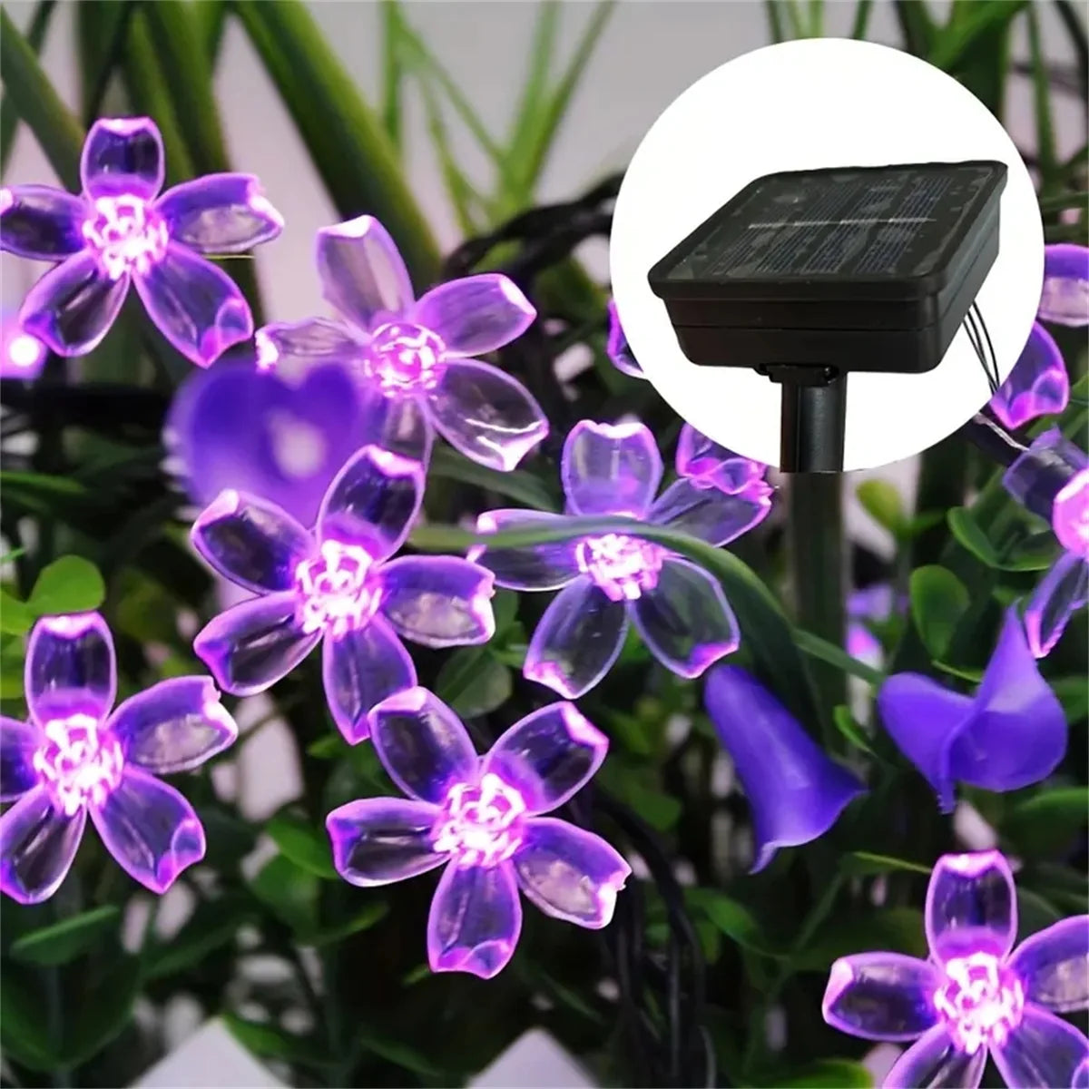 Solar Lichterkette Blumen – LED Fairy Lights für Garten & Deko